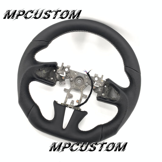 Mpcustom for Infiniti Q50 2014-2017 carbon fiber steering wheel white stitching