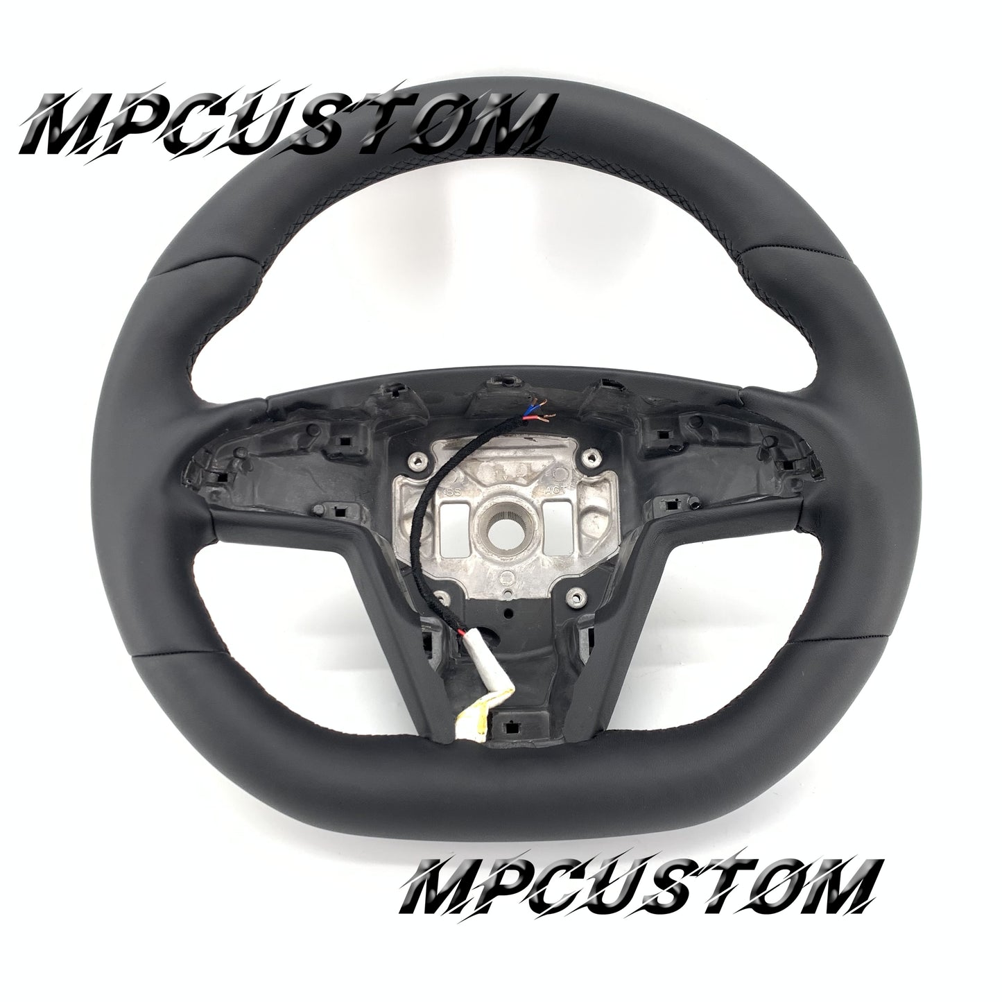 Mpcustom for Tesla new model S carbon fiber steering wheel round top