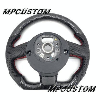 Mpcustom for Audi R8 2008-2015 carbon fiber steering wheel round top