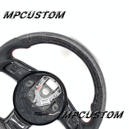 Mpcustom for Audi R8 2008-2015 carbon fiber steering wheel round top