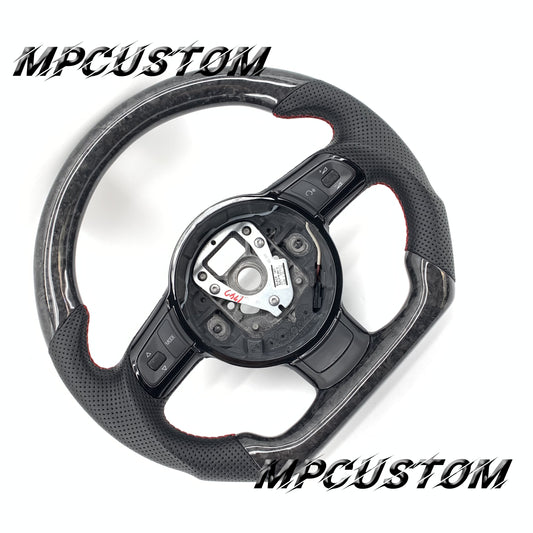 Mpcustom for Audi R8 2008-2015 carbon fiber steering wheel round top
