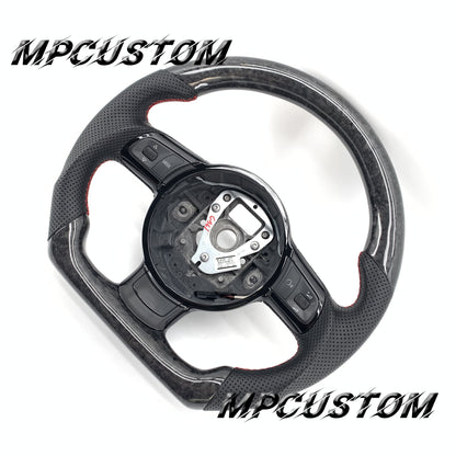 Mpcustom for Audi R8 2008-2015 carbon fiber steering wheel perforated leather