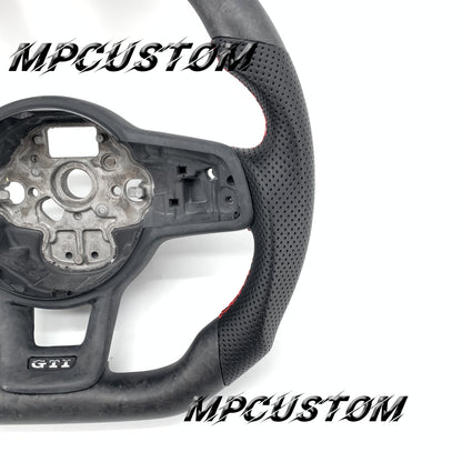 Mpcustom for Volkswagen MK7 2015-2019 carbon fiber steering wheel matte