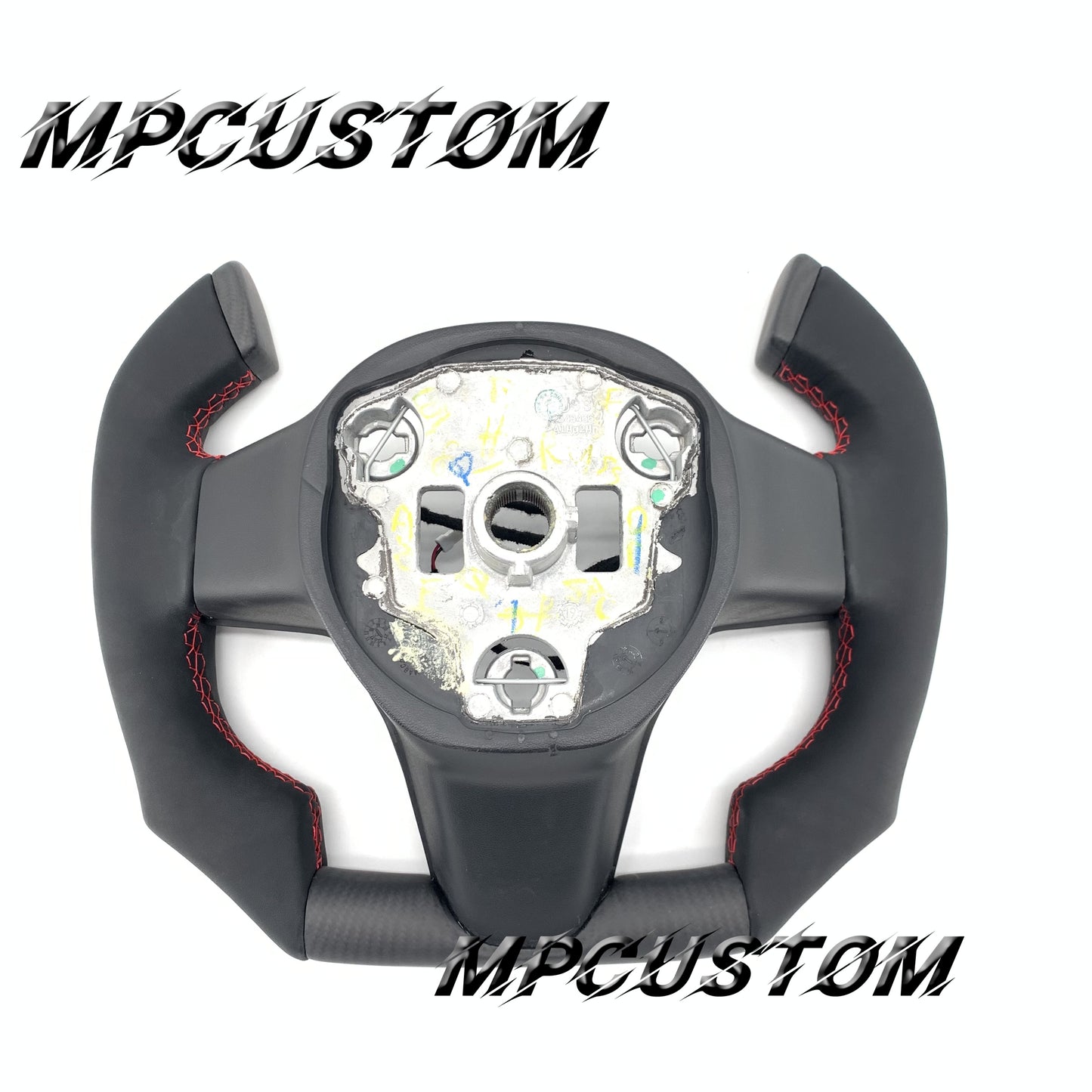 Mpcustom for Tesla model 3 Y carbon fiber steering wheel f1 shape and smooth