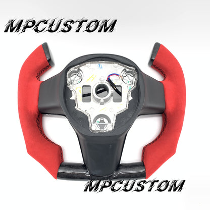 Mpcustom for Tesla model 3 Y carbon fiber steering wheel f1 shape
