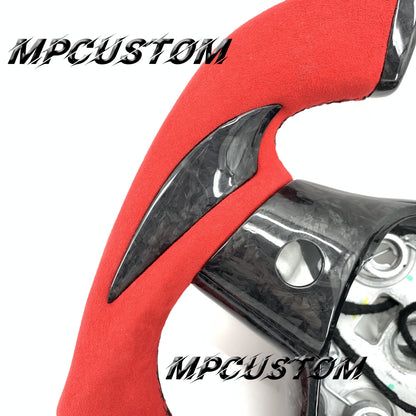 Mpcustom for Tesla model 3 Y carbon fiber steering wheel f1 shape and gloss