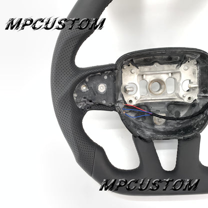Mpcustom for Dodge SRT Challenger 2015-2021 carbon fiber steering wheel falt bottom