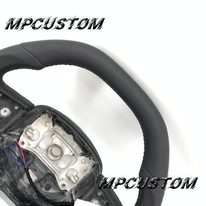 Mpcustom for Dodge SRT Challenger 2015-2021 carbon fiber steering wheel black stitching