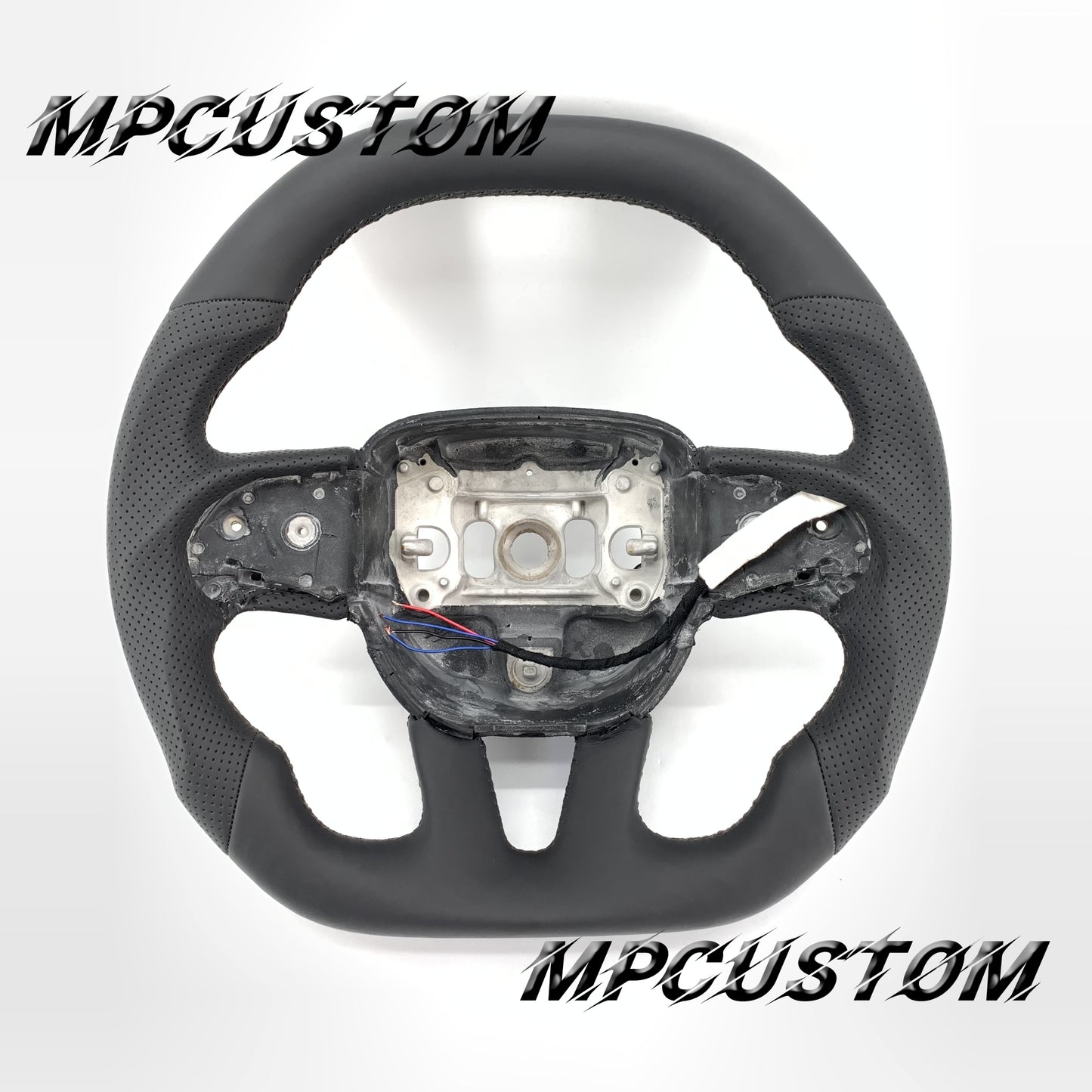 Mpcustom for Dodge SRT Challenger 2015-2021  carbon fiber steering wheel flat top and flat bottom