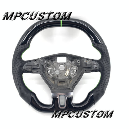 Mpcustom for Volkswagen MK6 carbon fiber steering wheel flat top