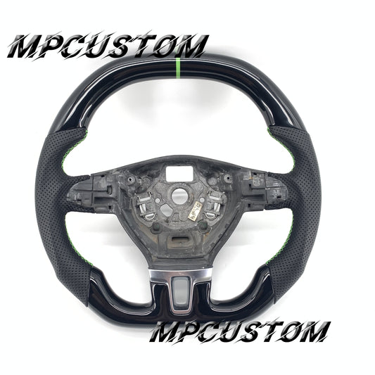 Mpcustom for Volkswagen MK6 carbon fiber steering wheel flat top