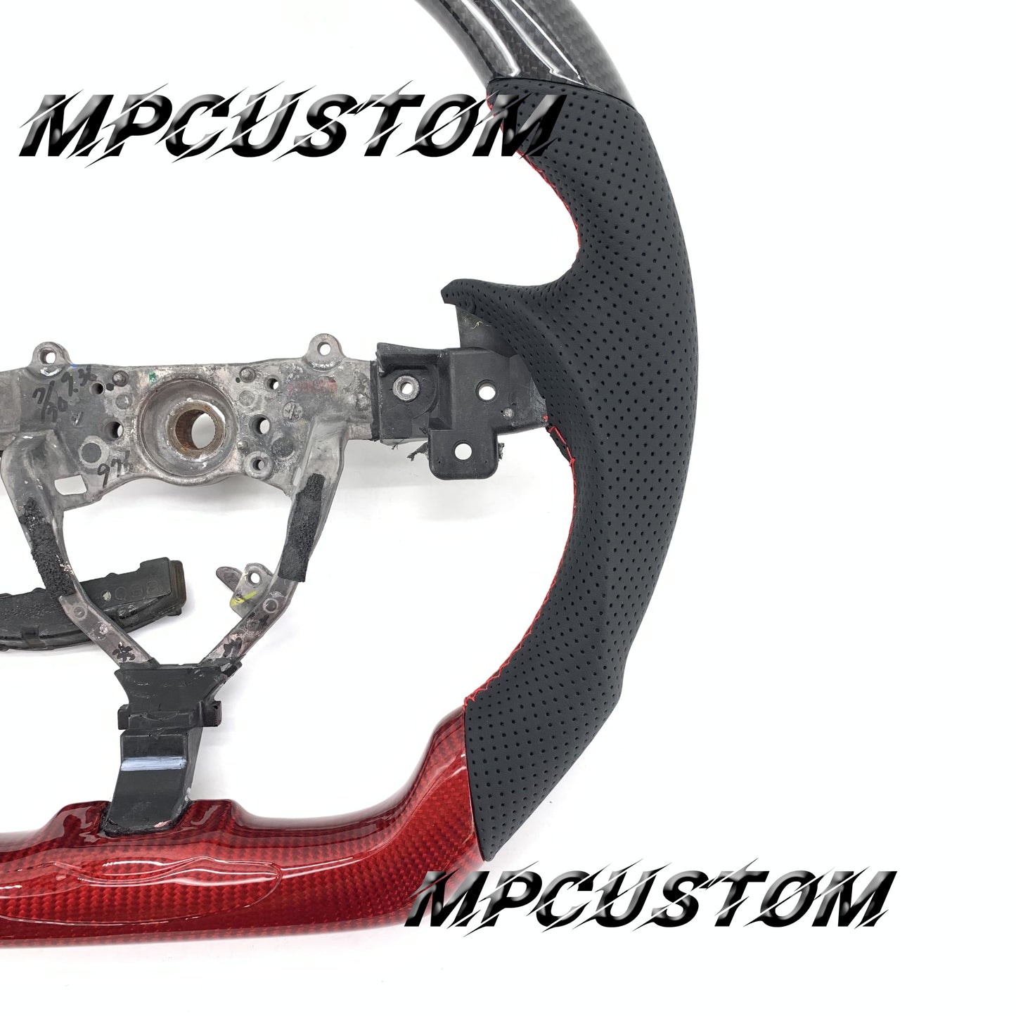 Mpcustom for Lexus gs 350 2008 carbon fiber steering wheel round top