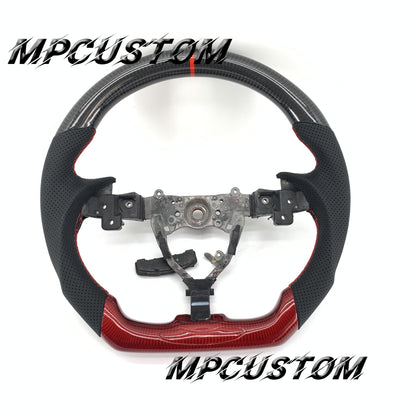 Mpcustom for Lexus gs 350 2008 carbon fiber steering wheel round top