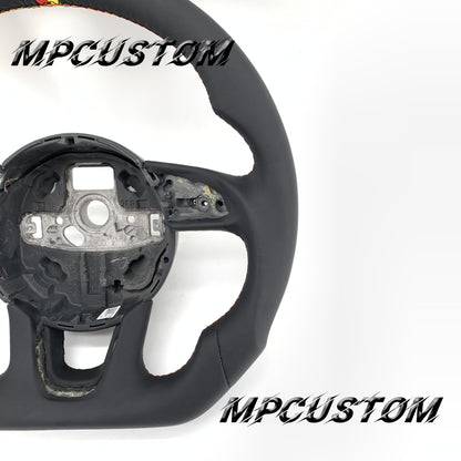 Mpcustom for Audi Q3 2011-2018 carbon fiber steering wheel round top