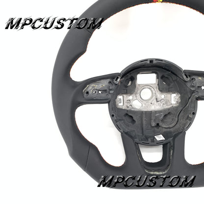 Mpcustom for Audi Q3 2011-2018 carbon fiber steering wheel round top
