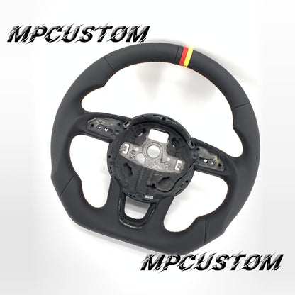 Mpcustom for Audi Q3 2011-2018 carbon fiber steering wheel smooth leather