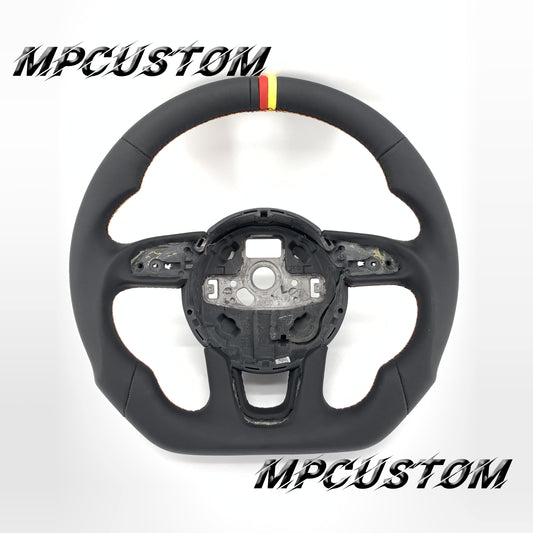Mpcustom for Audi Q3 2011-2018 carbon fiber steering wheel round top