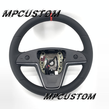 Mpcustom for Tesla new model S  carbon fiber steering wheel