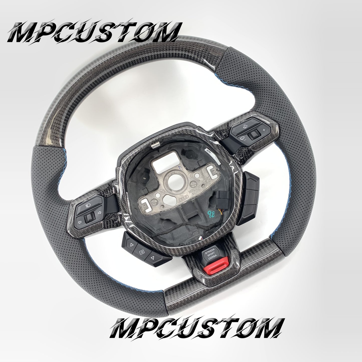 Mpcustom for Lamborghini Huracan 2014-2021 carbon fiber steering wheel gloss