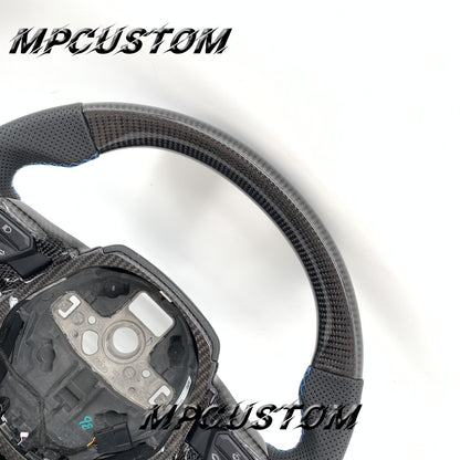 Mpcustom for Lamborghini Huracan 2014-2021 carbon fiber steering wheel gloss and round top