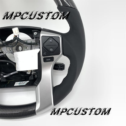 Mpcustom for Toyota Tundra 2014-2020 carbon fiber steering wheel flat bottm and round top