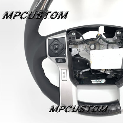 Mpcustom for Toyota Tundra 2014-2020 carbon fiber steering wheel flat bottm and round top