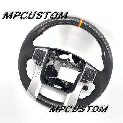 Mpcustom for Toyota Tundra 2014-2020 carbon fiber steering wheel gloss and round top