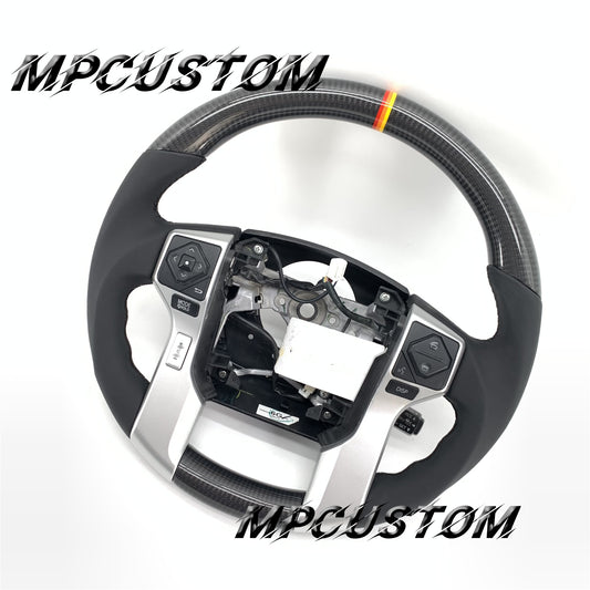 Mpcustom for Toyota Tundra 2014-2020 carbon fiber steering wheel gloss and round top