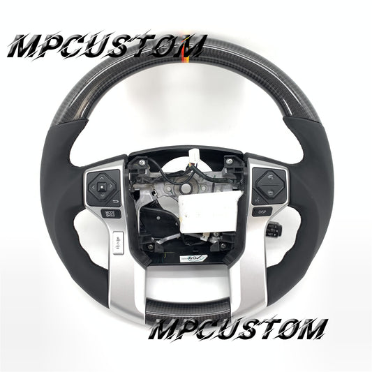 Mpcustom for Toyota Tundra 2014-2020 carbon fiber steering wheel flat bottm and round top