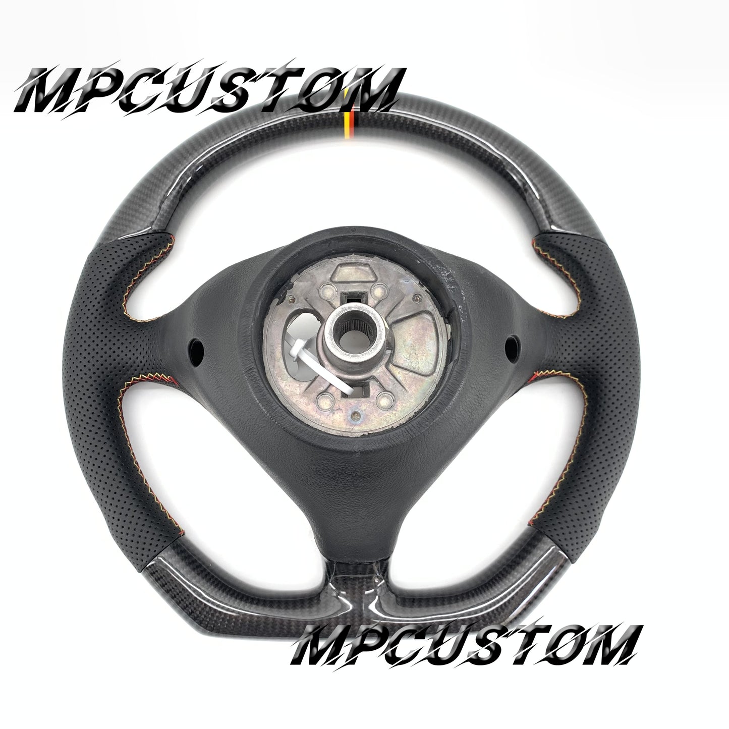 Mpcustom for Porsche 996 carbon fiber steering wheel flat bottom