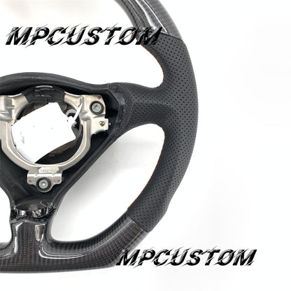 Mpcustom for Porsche 996 carbon fiber steering wheel flat bottom