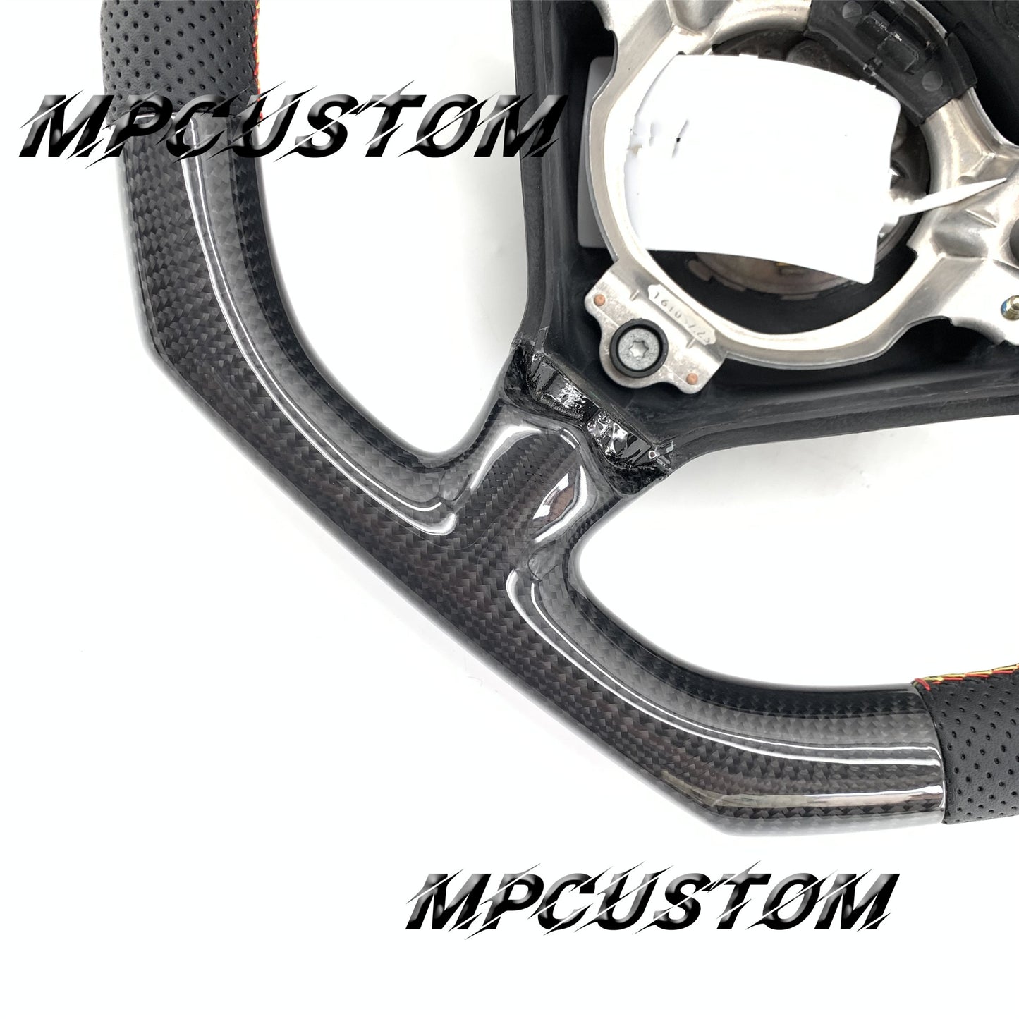 Mpcustom for Porsche 996 carbon fiber steering wheel flat bottom