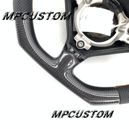 Mpcustom for Porsche 996 carbon fiber steering wheel gloss carbon fiber