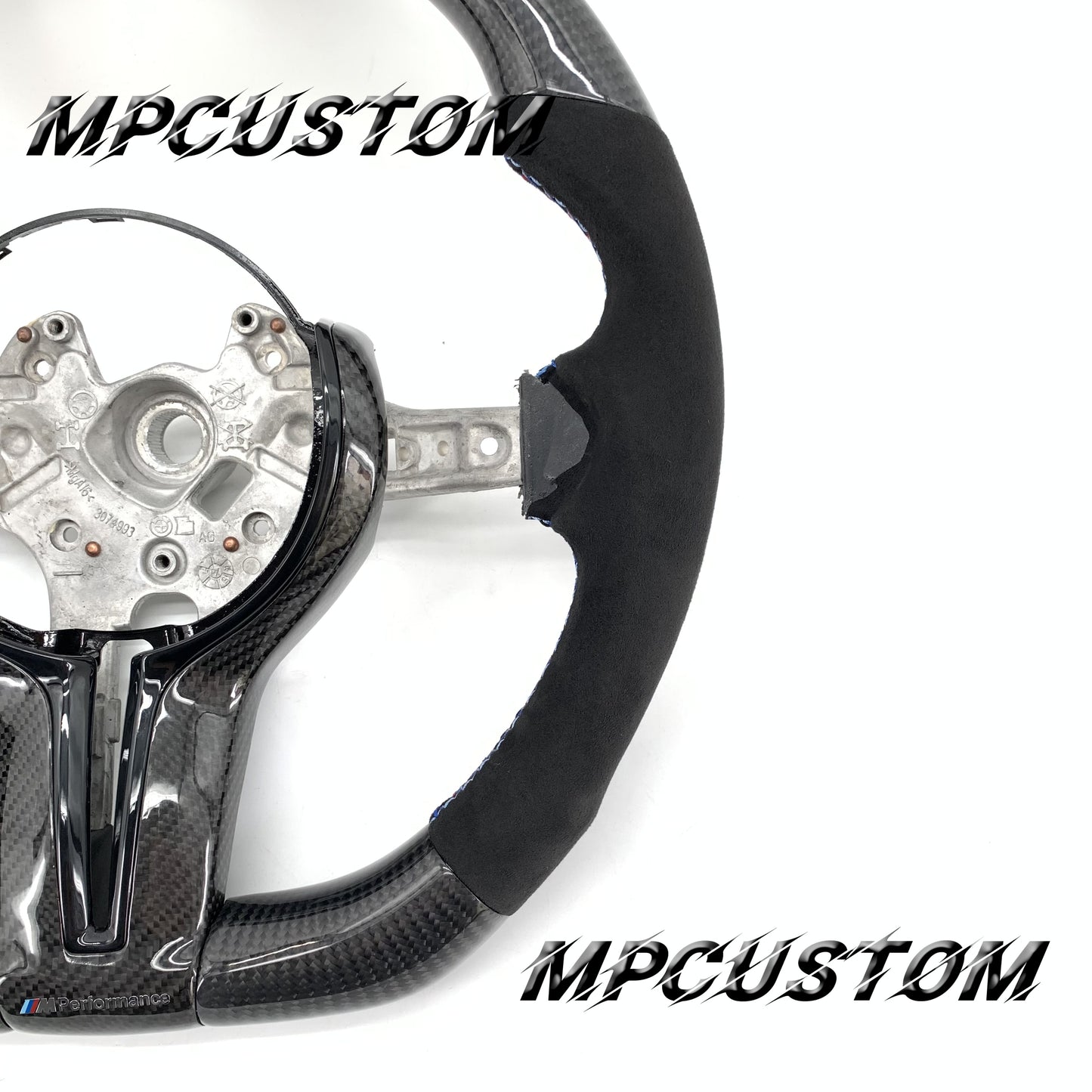 Mpcustom for BMW 5 series F10/F11 carbon fiber steering wheel Alcantara