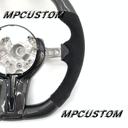 Mpcustom for BMW 5 series F10/F11 carbon fiber steering wheel Alcantara