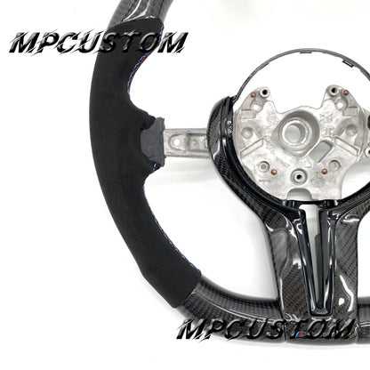 Mpcustom for BMW 5 series F10/F11 carbon fiber steering wheel Alcantara