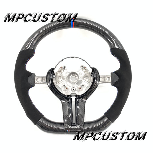 Mpcustom for BMW 5 series F10/F11 carbon fiber steering wheel Alcantara