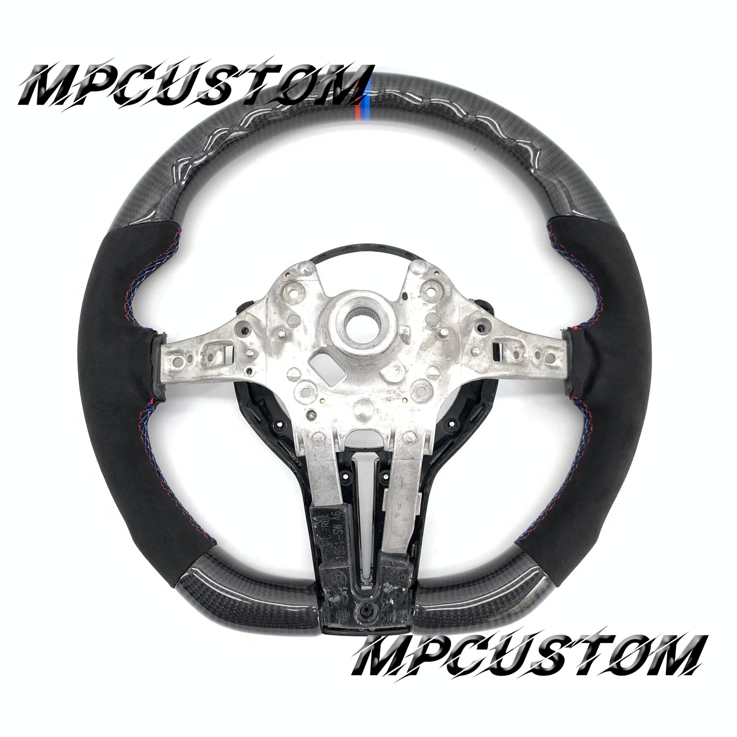Mpcustom for BMW 5 series F10/F11 carbon fiber steering wheel Alcantara
