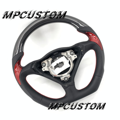 Mpcustom for Porsche 996 carbon fiber steering wheel black perforated leather