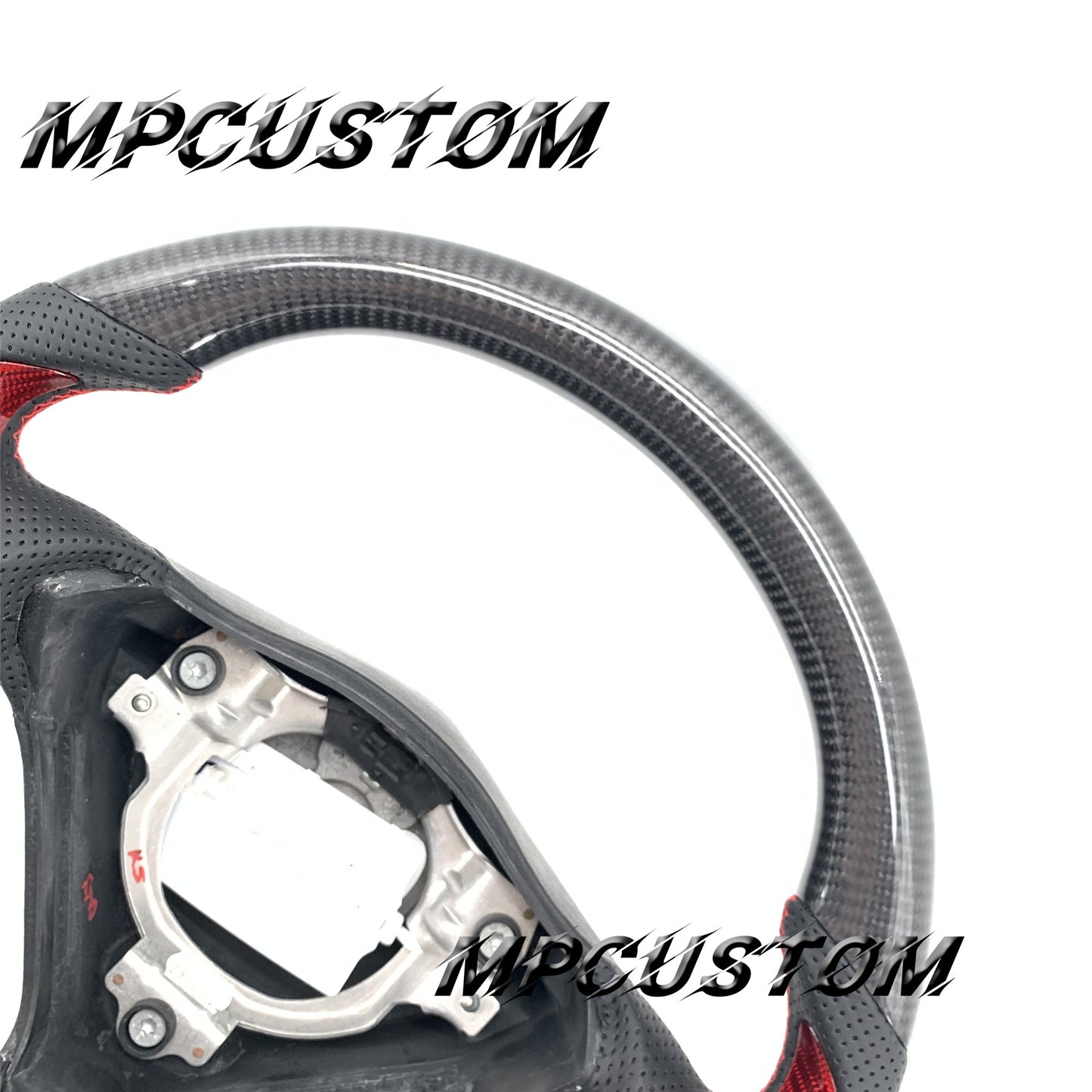 Mpcustom for Porsche 996 carbon fiber steering wheel perforated leather