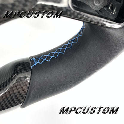 Mpcustom for Chevrolet Corvette C7 2014-2019 carbon fiber steering wheel smooth
