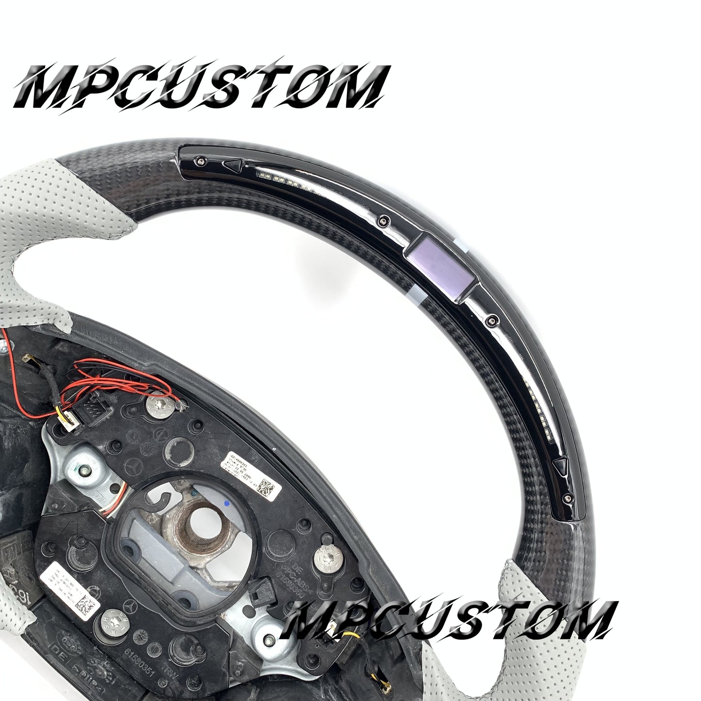 Mpcustom for Mercedes Benz s550 2007-2013 carbon fiber steering wheel led