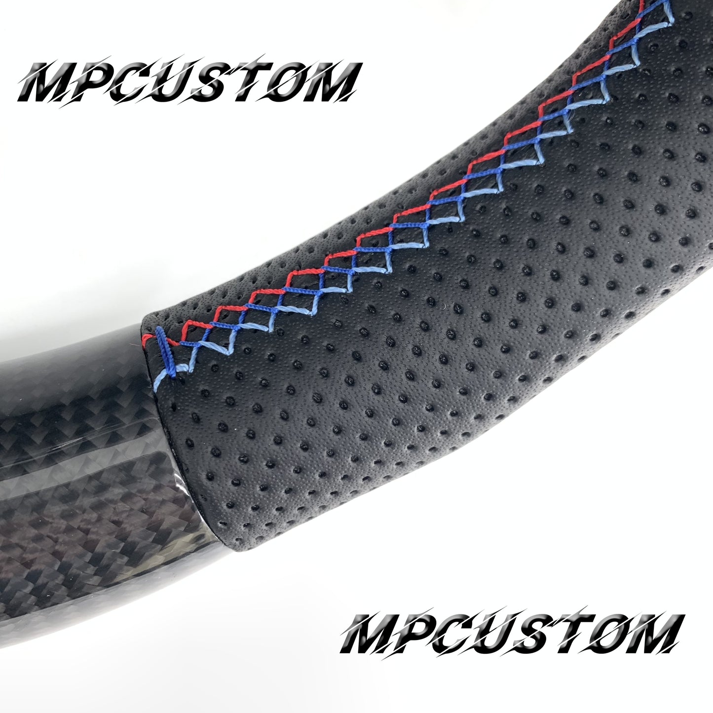 Mpcustom for BMW 4 series F32/F33/F36 carbon fiber steering wheel round top and led