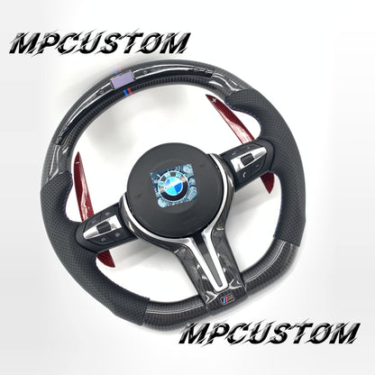 Mpcustom for BMW 2 series F22/F23/F44/F45 carbon fiber steering wheel led and round top