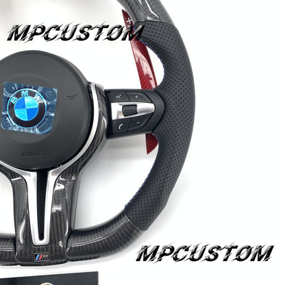 Mpcustom for BMW 2 series F22/F23/F44/F45 carbon fiber steering wheel led and round top