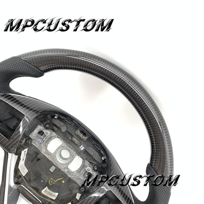 Mpcustom for Maserati Ghibli 2014-2019 carbon fiber steering wheel round top