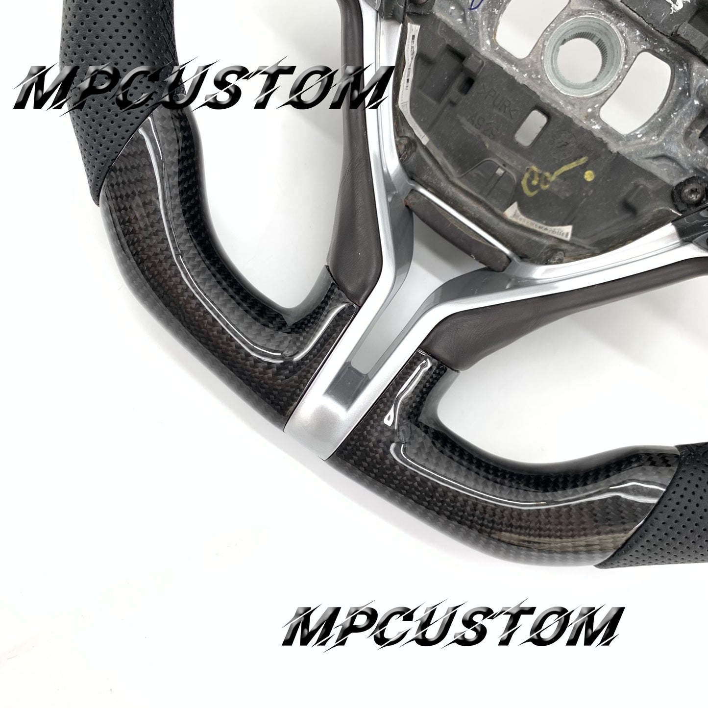 Mpcustom for Maserati Ghibli 2014-2019 carbon fiber steering wheel round top