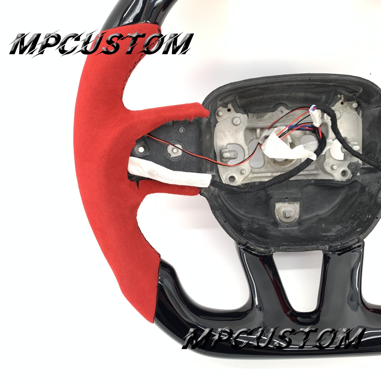 Mpcustom for Dodge SRT Challenger 2015-2021  carbon fiber steering wheel gloss and led