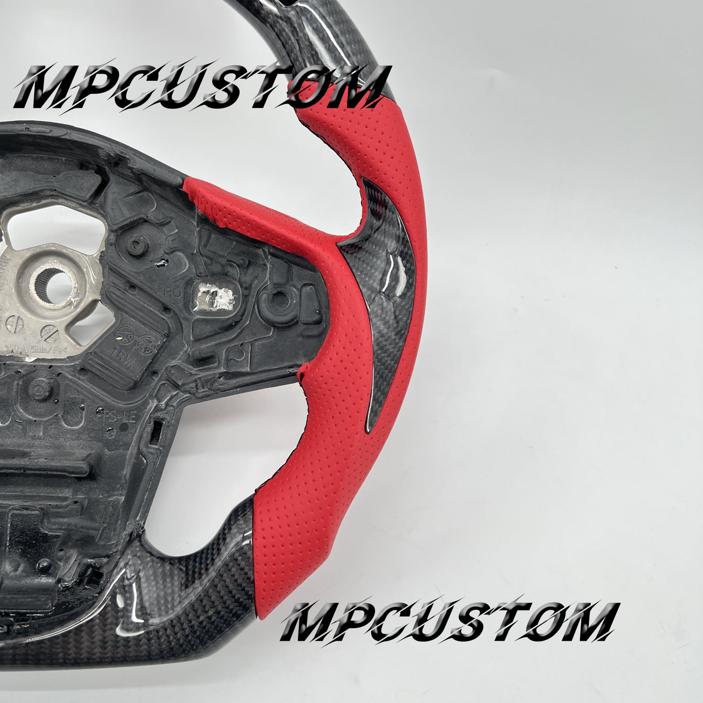 Mpcustom for Toyota Supra 2020 carbon fiber steering wheel round top and led