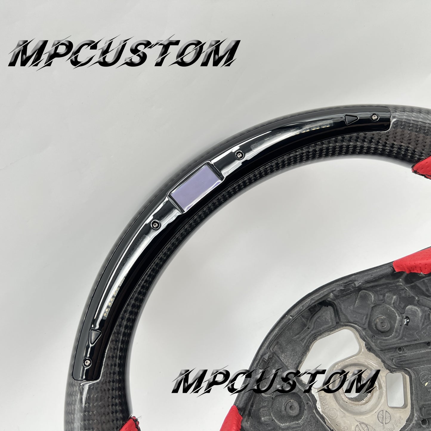 Mpcustom for Toyota Supra 2020 carbon fiber steering wheel round top and led